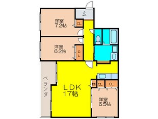 フロレセ－ル桜の町の物件間取画像